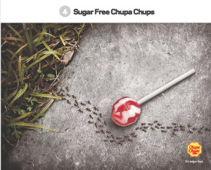 Sugar free creative ants ad